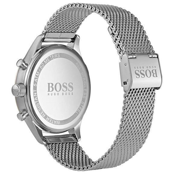 Men's Hugo Boss Steel Mesh Band Chronograph Watch - Picture 2 of 6